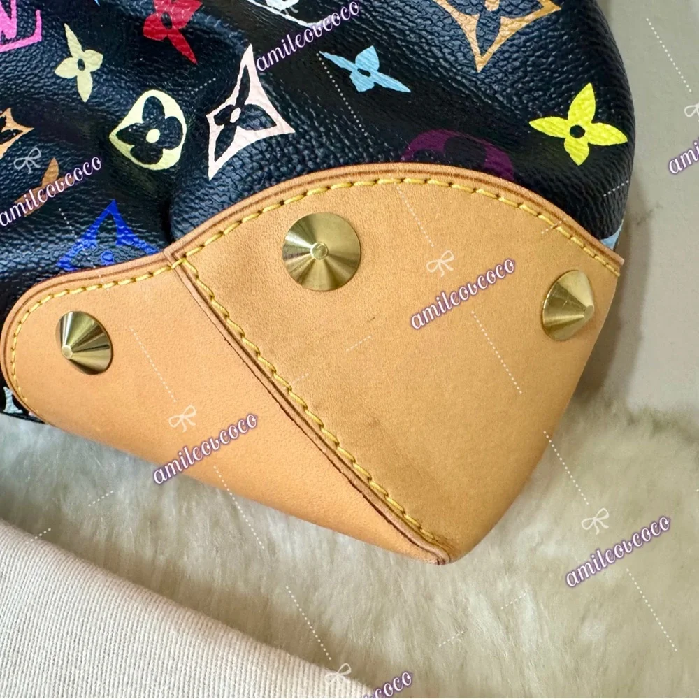 Louis Vuitton Judy MM Handbag Monogram Multicolor Leather Noir Black - Picture 11 of 16